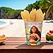 Adorable Disney Moana Party Cups - 9 oz. (Pack of 8) - Vibrant & Durable Design - Perfect for Birthday Celebrations, Themed Events, and Moana Fans