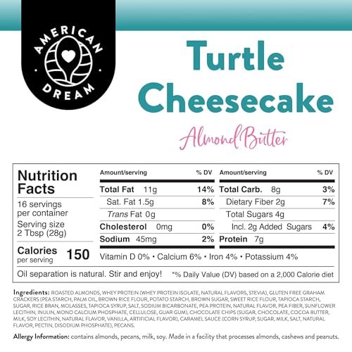 American Dream Nut Butter – Gluten-Free Turtle Cheesecake Almond Butter - Thumbnail 3