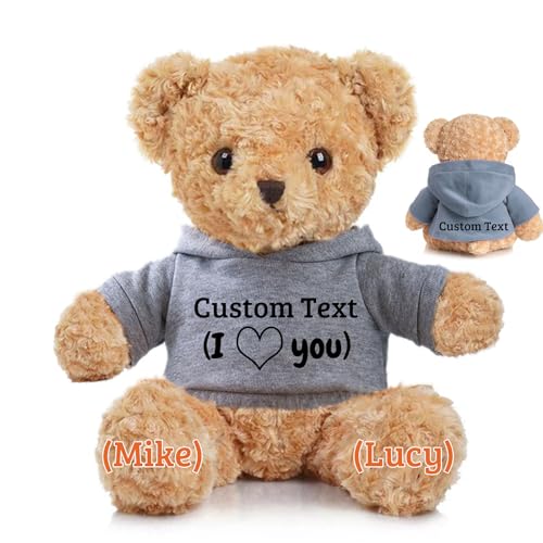 JABECODIFA Osito de Peluche Personalizado con Texto Foto Personalizado, Osito Peluche como Regalo Personalizado para Mujer Hombre en San Valentín Cumpleaños Aniversario (30 cm) JABECODIFA Osito de Peluche Personalizado con Texto Foto Personalizado, Osito Peluche como Regalo Personalizado para Mujer Hombre en San Valentín Cumpleaños Aniversario (30 cm)