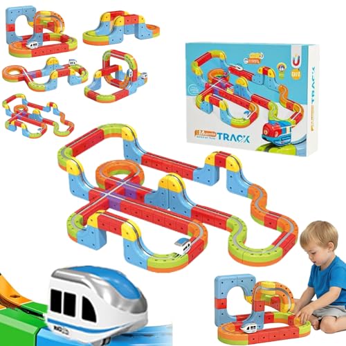 �y2026�V�^�E���d�͔S���z�}�O�l�b�g�����[���J�[�d����ԃZ�b�g DIY ���̋O�� ABS�f�� ���S���S �N���G�C�e�B�u�ȃC���^���N�e�B�u�ߋ� ���R�ȑg�ݍ��킹 USB�[�d�� �q���p����ߋ� �z���͈琬 �j�̎q ���̎q �a�����v���[���g