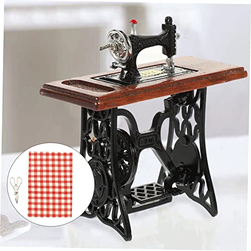 jojofuny Mini Máquina De Costura Para Decoração Vintage Máquina De Costura Para Decoração De Casa Pa