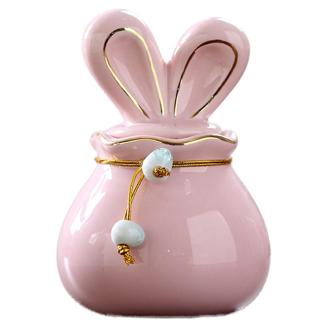 pet ashes urn, Pet Urn For Rabbit Ashes, Ceramic Urns For Dog, Animal, Cremation Box, Ceramics Memorial(Pink)