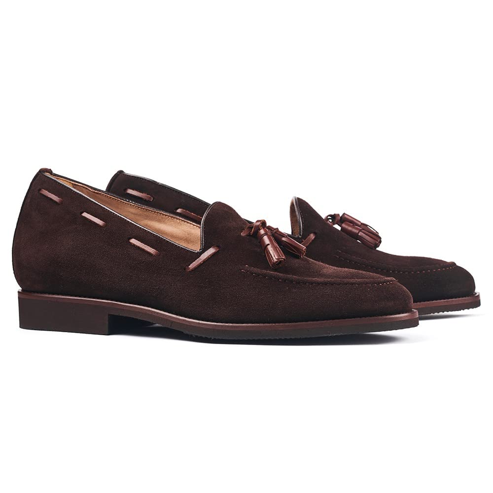 MASALTOS Zapatos de Hombre con Alzas Que Aumentan Altura hasta 7 cm. Fabricados EN Piel. Modelo Bolonia