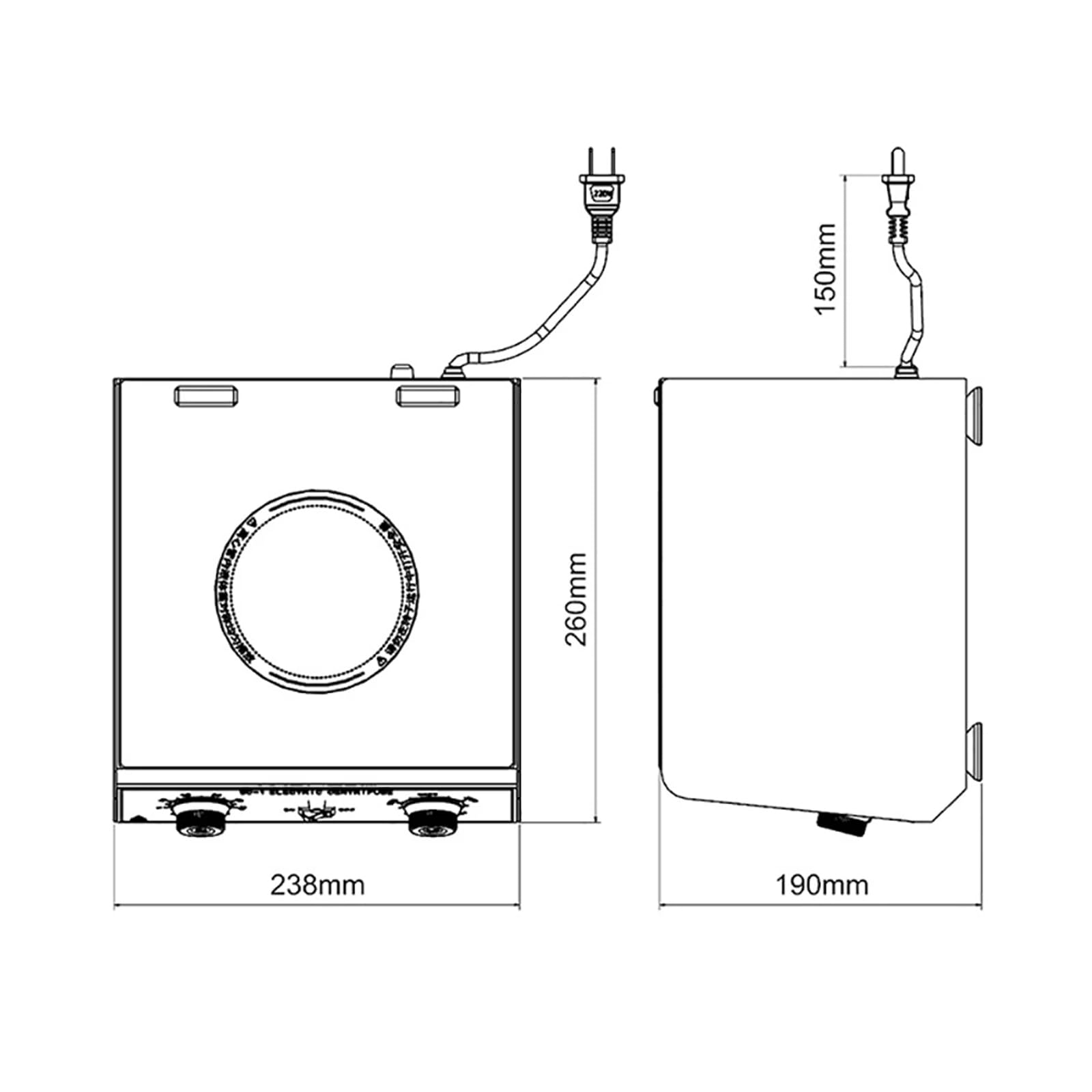 Toplionace Nano Centrífuga de Laboratorio AC 220V, 0-60min Timable 0-4000rpm Velocidad Ajustable Centrífuga de Sobremesa Extractor Separador de Suero