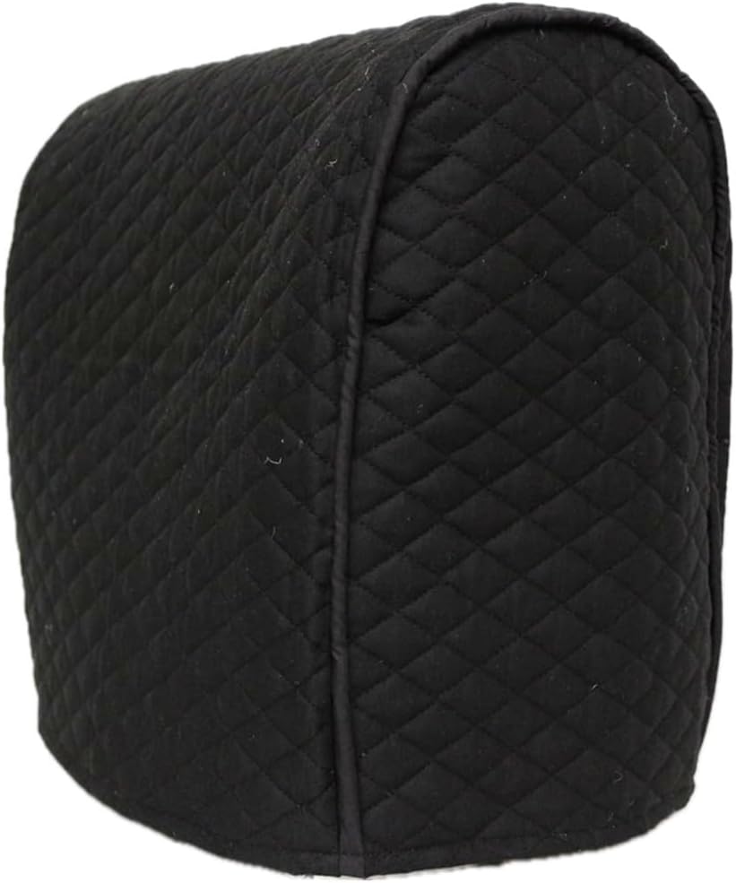 Quilted Cover Compatible for Kitchenaid Stand Mixer, (Black, 4.5,5,6qt Lift Bowl)
