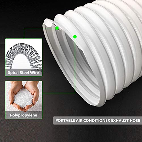 Gulrear Joyooo 59 Inch Long 5 Inch Diameter Intake/Exhaust Hose Pvc Flexible Ducting For Portable Air Conditioner Replacement Hose/Extend Vent Hose/Counterclockwise Installation Direction thumb #3