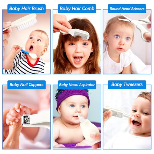 image for UHFi Baby Healthcare and Grooming Kit, Portable Baby Safety Care Set, 