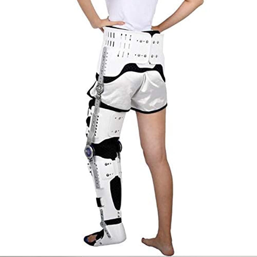 FHSGG Hinged ROM Post-op Hip Abduction Brace, Hip Abduction Brace, Hip Stabiliser Corrector Support Brace, Adjustable Thigh Knee Ankle Foot Orthosis