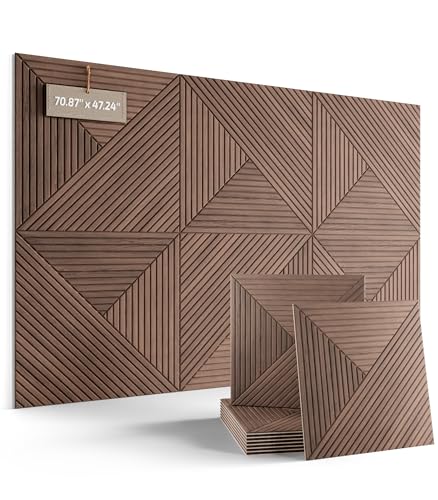 Fluxynara 6-Pack 60 x 60 cm Acoustic Wall Panel & Cork Board Alternative