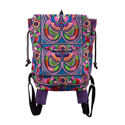 Changnoi Boho Backpack, Handmade Hippie Backpack, Embroidered Backpack from Thailand