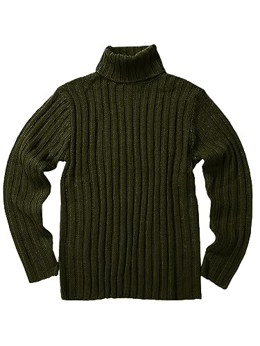 Gafeng Mens Turtleneck Sweaters Winter Thick Ribbed Knit Loose Fit Chunky Thermal Cable Pullover Knitwear2