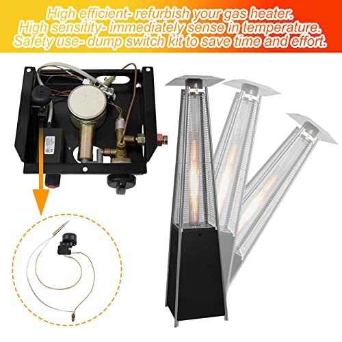 Propane Gas Patio Heater Repair Replacement Parts Thermocouple, Thermocouple & Dump Switch For Outdoor Patio Gas Heater, Propan Tower Gas Heater, Fire Sense Patio Heater, Standard Dome-Style Heater #TOP1
