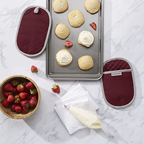 Image of KitchenAid Asteroid Pot Holder 2-Pack Set, Boysenberry Purple, 6.5 inchx10 inch
