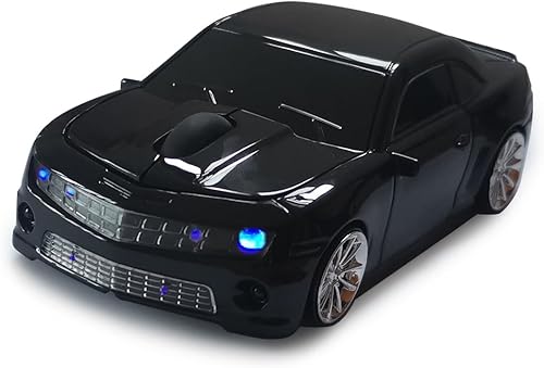 Miniatura 8 de Ratón inalámbrico SDGSQHA, ratón inalámbrico con forma de coche genial 2.4Ghz, para portátil PC Mac (Rojo) D-rojo,D-Negro,D-