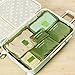 Packing Cubes, Teoyall 6pcs Travel Organizers Pouch Storage Bags (Green)