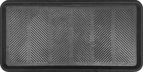 Rubber Boot Tray, Black, 15.75