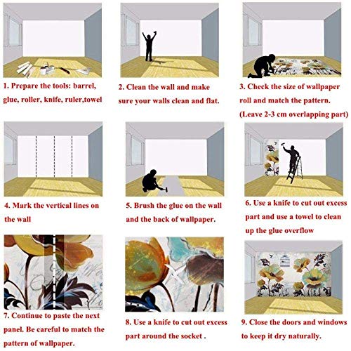 Woshidd Mural Wallpaper,Trend Light Dynamic Bar Customize 4D Wallpaper Hd Print Art Large Silk Fresco Wall Painting Poster Picture For Tv Wall Entrance Home Decor,140Cm(W) X70Cm(H)(4'7"X2'4") Ft #TOP4