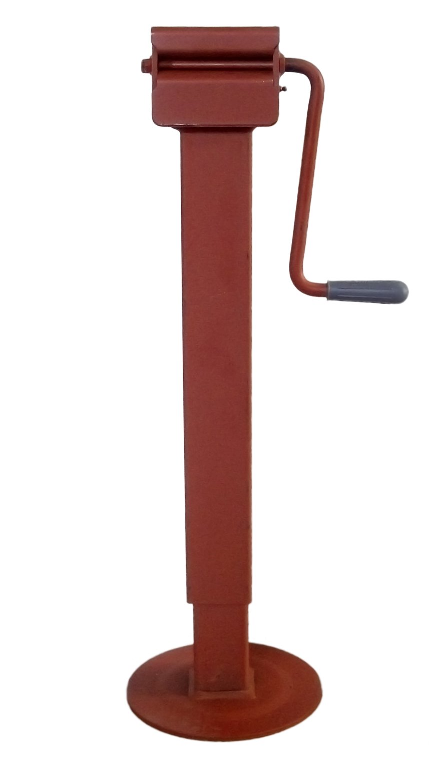 Kurbelstütze 4000 kg, 710 mm mit senkrechter Kurbel, grundiert Stütze Anhängerstütze Hub 400 mm