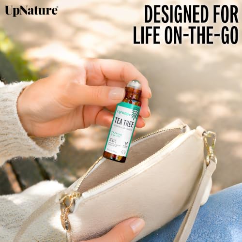 Image of UpNature Tea Tree Oil Roll On - Tea Tree Essential Oil Roller Ball for Skin