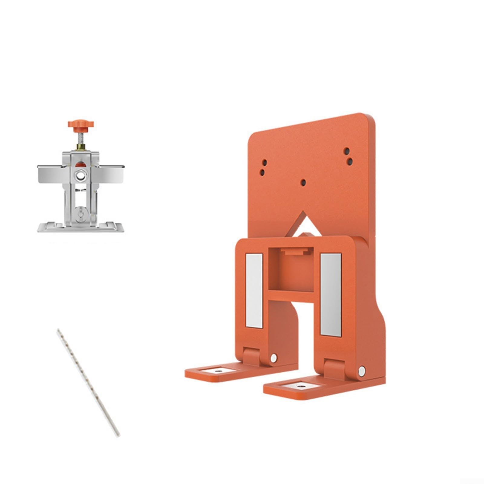 Gabarit de charnière d'armoire orange précis pour montage aligné de meubles en plastique résistant