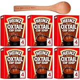 Heinz Cup - Sopa de rabo de buey (4 x 15,5 g), sin conservantes ni colores artificiales, baja en grasa y sin MSG añadido, paquete de 6