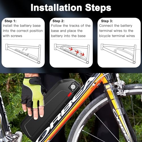 Bugarore Ebike Battery Pack Power 48V E Bike Battery 20Ah For 0-1500W Motors Electric Bicycle Lithium-Ion Battery For Adult Bicycle Voltage Equalization Chip& Safety Lock thumb #5
