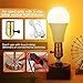 Briignite Amber Light Bulbs, 2 Pack, 3 Way LED Light Bulbs 50 100 150W Equivalent, 1800K Amber Warm Bulbs, Perfect for Reading, Three Way A19 E26 Medium Base