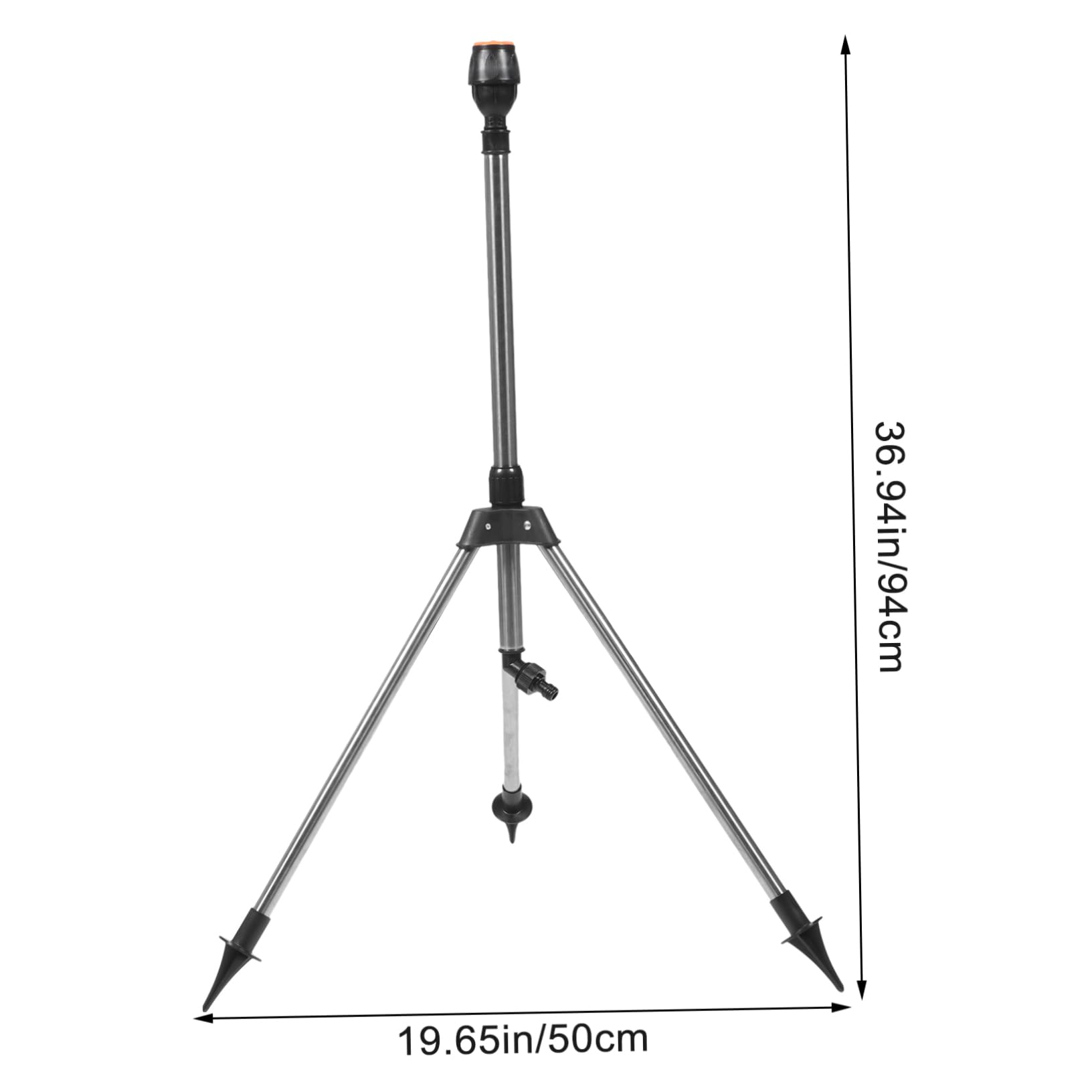 Arroseur à Trépied Rotatif Automatique pour Jardin Rotation à 360 Degrés en Alliage D'aluminium et Plastique, pour Plantes et Arbres