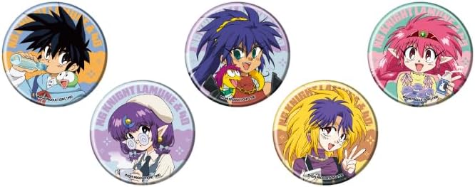 NG Knight Ramune & 40 02 (Illustration) Can Badge Complete Set, Box of 5