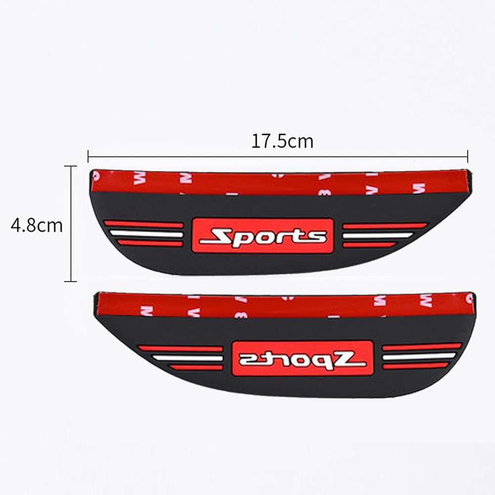 2Pcs RéTroviseur De Voiture Anti-Pluie Sourcils Pour Nissan Qashqai 2 (II) J11 Facelift I 2017-2021, Pare-Soleil De RéTroviseur,Fibre De Carbone Rétroviseur Latéral Pluie Sourcil,Black