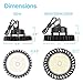 HYPERLITE High Bay Led Lights 100W 14,500LM (145lm/w) 5000K 1-10V Dimmable 5' Cable with 110V Plug US Hook UL Listed High Bay Led Shop Light for Barn Workshop Warehouse