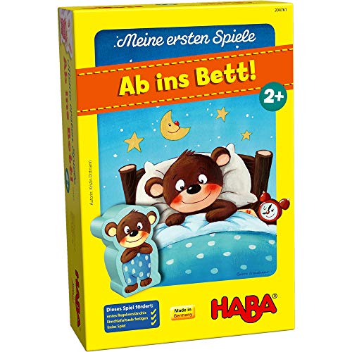 HABA 304761 - Meine ersten Spiele – Ab ins Bett!, Memo- und...
