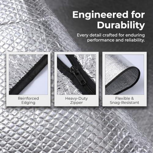 Funda de papel de aluminio para escalera de ático que elimina corrientes de aire en casa 8