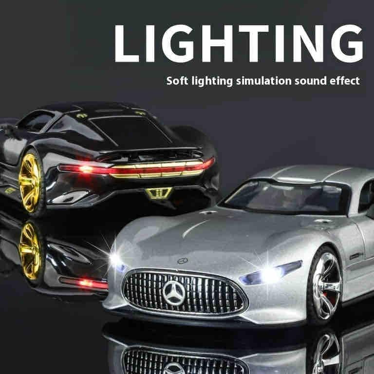 Image of Mercedes Benz Gran Turismo SUV Car 1:32 Scale Model Car Exclusive Alloy Metal Pull Back Die-cast Diecast Metal Pullback Toy Openable Doors & Light Music Best Gifts Kids【Colors as Per Stock 】