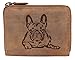 Greenburry Damen-Geldbbörse mit Motiv Französische Bulldogge Bully-Fans l Geschenkidee für Hundefreunde I Leder
