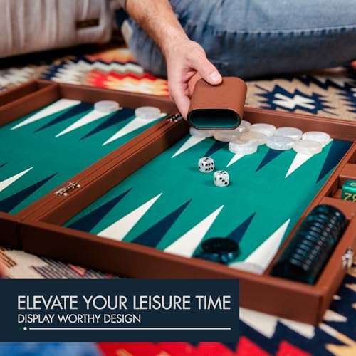 Set de Backgammon 19 Pulgadas Premium para Adultos miniatura 3