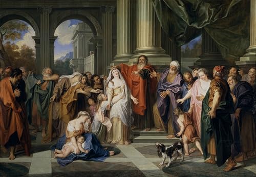 Toile Susannah accusée d'adultère Coypel - Décoration murale chic