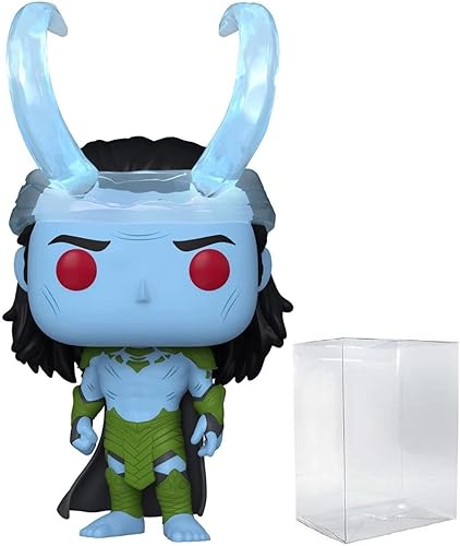 POP Marvel: What If? - Figura de vinilo gigante de Frost Loki Funko (paquete con funda protectora de caja compatible)
