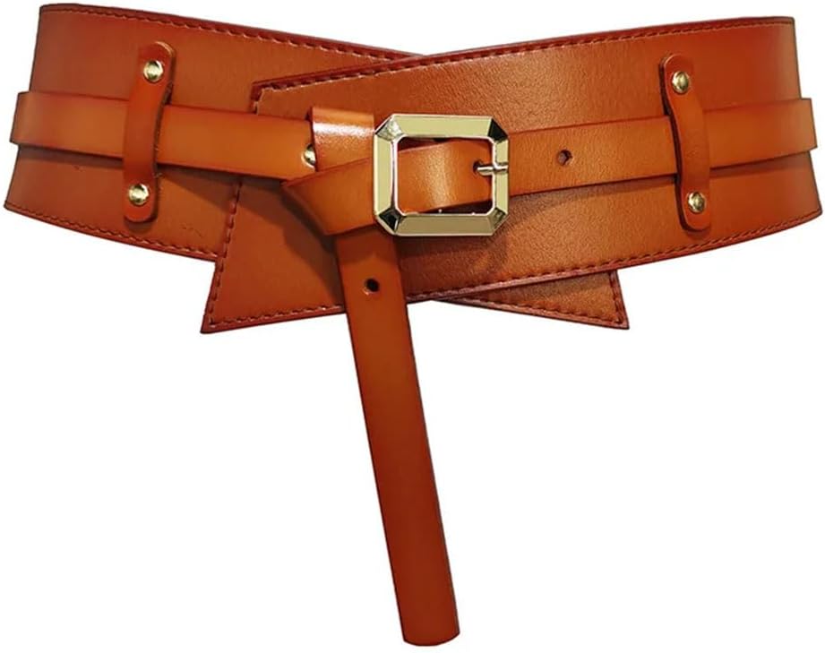 Dual-Use Multifunctional Wide Belt Women's Genuine Leather All-Match Coat Skirt Waistband