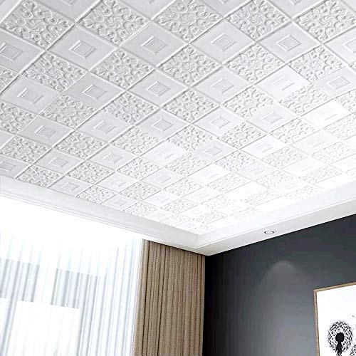 JAAMSO ROYALS 3D Tiles PE-Foam Wallpaper | Self Adhesive | Peel and Stick | Easy to Paste | Waterproof | 3D White Wallpaper (70 CM x 70 CM, Tiles, QTY10) (B08V153WF5) Amazon Price History, Amazon Price Tracker
