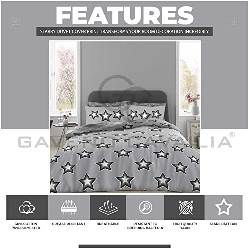 GC GAVENO CAVAILIA King Size Duvet Cover Sets With Fitted Sheet - Polycotton Complete Bedding Set With Pillow Cases - Image 3