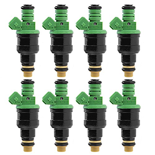 0280155968 Fuel Injector For Chevy Camaro Corvette Impala Ford Mustang GM LT1 LS1 LS6 SOHC DOHC EV1 Style 42Lb/hr 440CC (Pack of 8)
