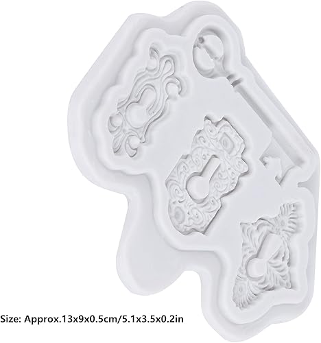 Miniatura 4 de Molde de silicona para tartas, diseño de ojo de cerradura, fondant, molde de caramelo de chocolate, herramientas de decoración de pasteles para