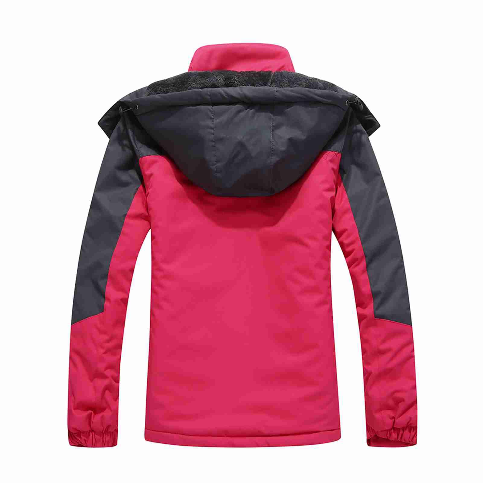 Tbest Veste de Ski d'hiver Coupe-vent Thermique pour Femme avec Capuche Amovible pour le Snowboard, la Randonnée, le Camping, Doublure Polaire pour Temps Froid (M)