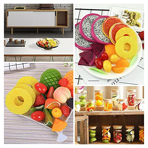 Lueyao Artificial Pineapple Slices, Fake Plastic Pineapple Slices Fake Fruit Slices Artificial Pineapple Model Home House Kitchen Party Decoration Photography Props thumb #3