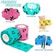 WuGU 12 Rollen Selbstklebender Verband, Selbsthaftende Bandage Tierverband Selbstklebend Hund Vet Wrap Pet, aftbandage Selbstklebend für Finger Handgelenk,Knie und Schwellungen(12 Farben 5 cm x 4,5 m)