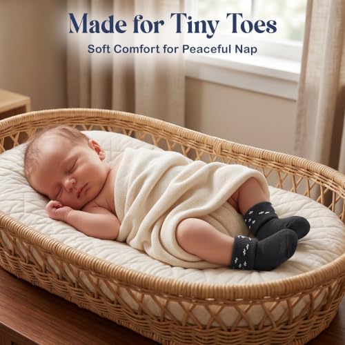 Mother's Choice Organic Cotton Baby Socks 0–6 Months, 12 Pairs Newborn & Infant Socks Soft Hypoallergenic Breathable Gentle On Delicate Skin Stretch Fit Comfortable Daily Essentials For Little Ones — view 8