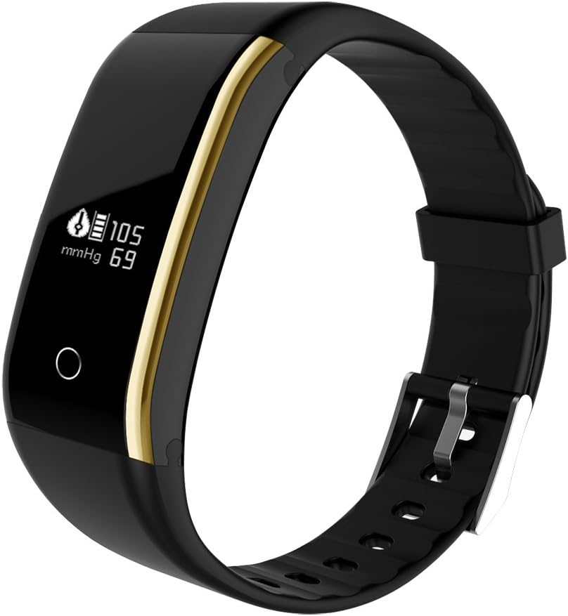 Xingddoz Fitness and Wellness Activity Tracker with Heart Rate Blood Pressure, IP67 Waterproof Bluetooth Smart Bracelet Pedometer Wristband Wrist Band Armband Pulse Watch Tracker for iOS and Android mobile phones