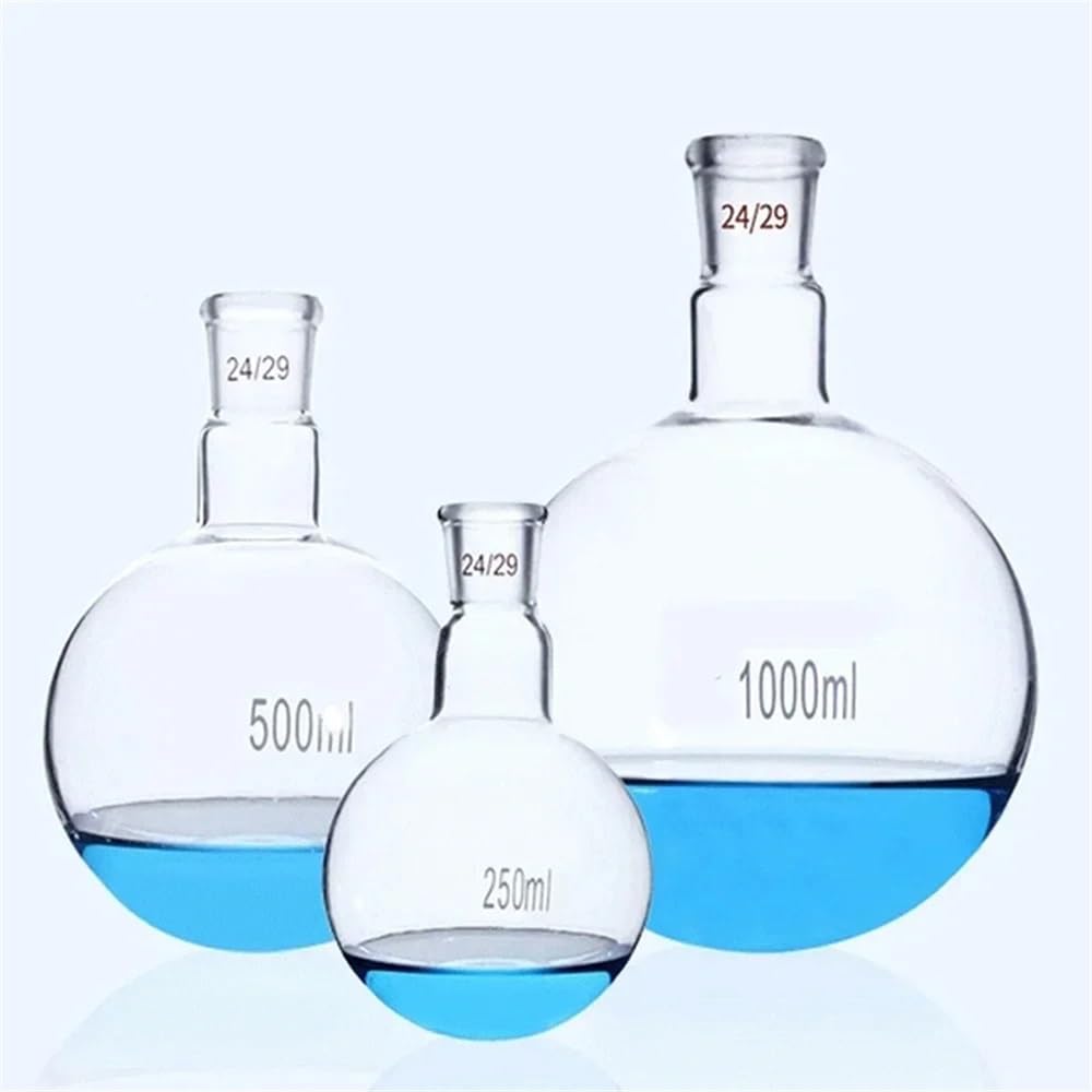 Vetreria da laboratorio 19/26 24/29 29/32 Giunto 100/250/500/1000/2000ml Boro. 3.3 Pallone Di Vetro A Fondo Tondo Vetreria Da Laboratorio For Esperimenti(500ml 24-29)