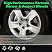 NADAMOO Aluminum Wheel Spray Paint, Semi-gloss Aerosol Car Rim Paint for Recolor and Protection of Metal Surface, Silvery, 2 Cans, 13 Oz Per Can